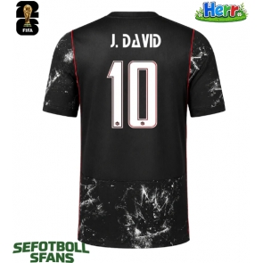 Kanada Jonathan David #10 Bortatröja VM 2026 Kortärmad